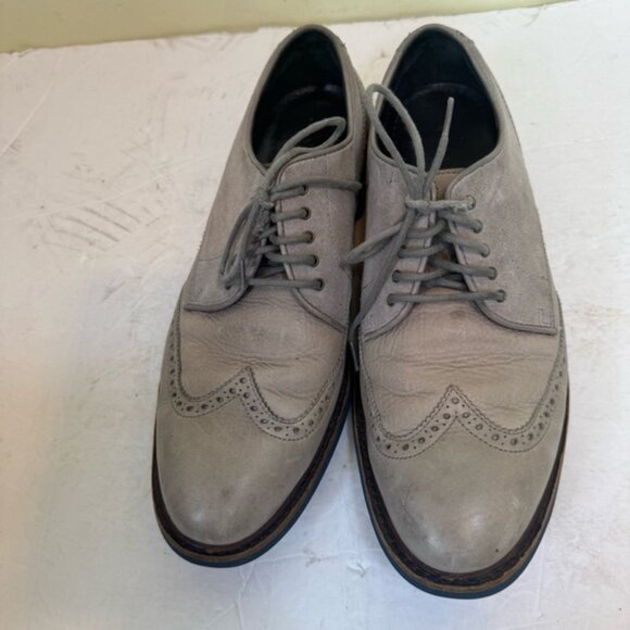 COLE HAAN Grand Leather Wingtip Oxford Loafers Shoes Men 8.5 M Gray Blue Loafer - Picture 6 of 16